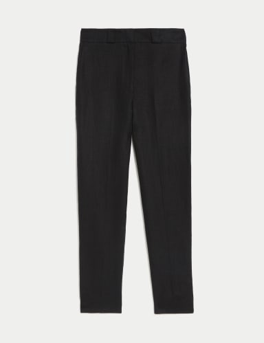 Pure Irish Linen Pleat Front Trousers 2 of 6