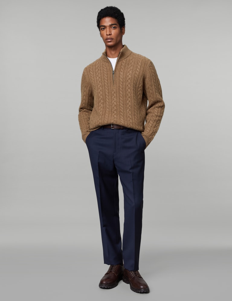 Lambswool cable knit jumper discount