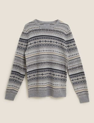 m&s fairisle jumper womens