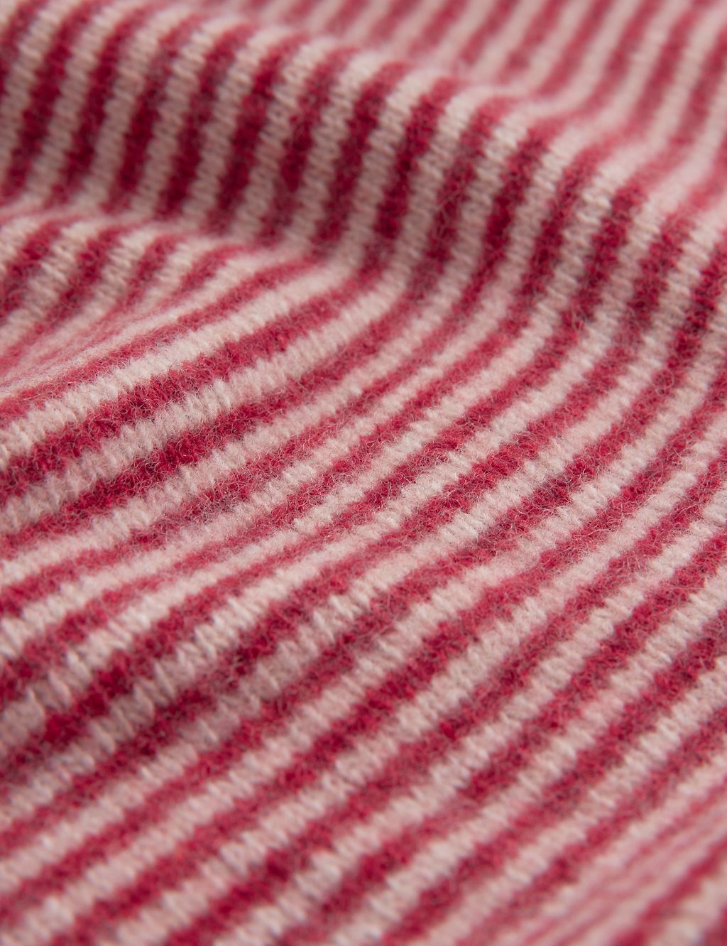Pure Lambswool Striped Funnel Neck Jumper 6 of 9