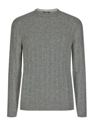 Pure Lambswool Textured Jumper | M&S Collection | M&S