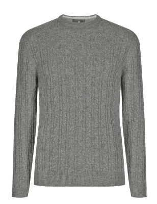 Pure Lambswool Textured Jumper | M&S Collection | M&S