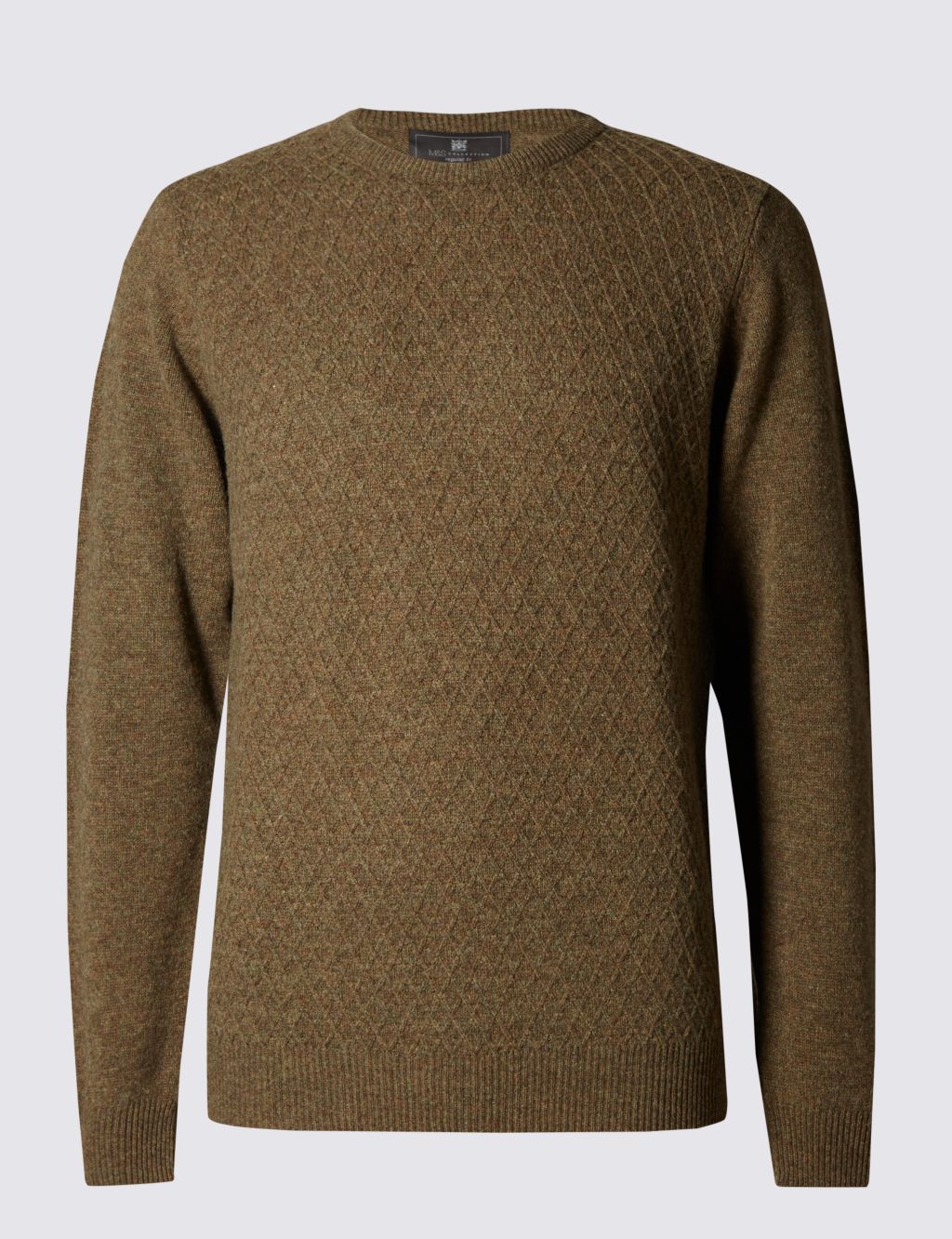 Pure Lambswool Textured Jumper 1 of 3