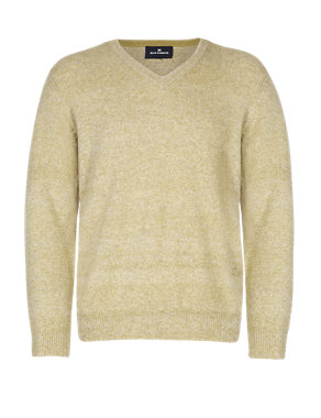 Pure Lambswool V-Neck Jumper Image 2 of 3