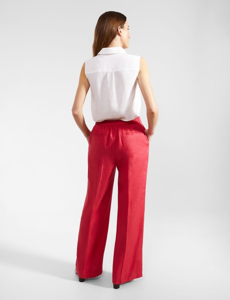 Pure Linen Ankle Grazer Trousers 4 of 7