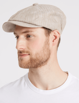 Linen baker cheap boy hat