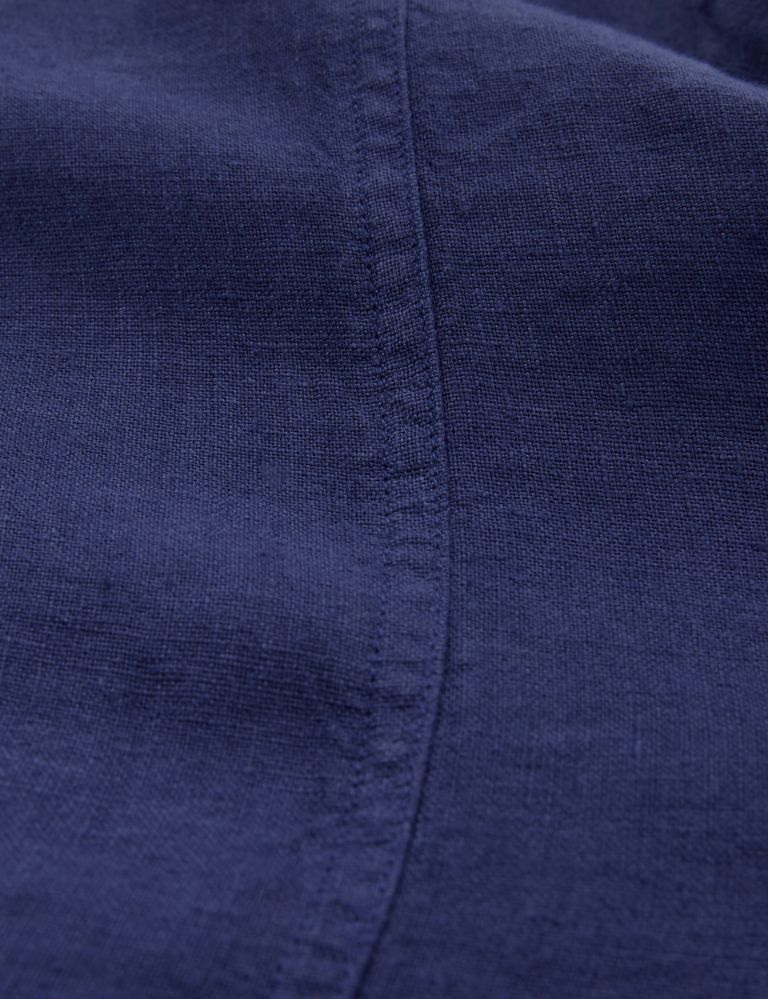 Pure Linen Button Front Shirt Dress 7 of 7