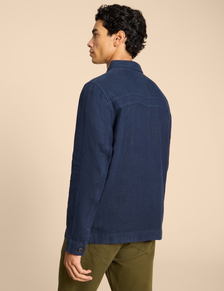 Pure Linen Chore Jacket White Stuff M S