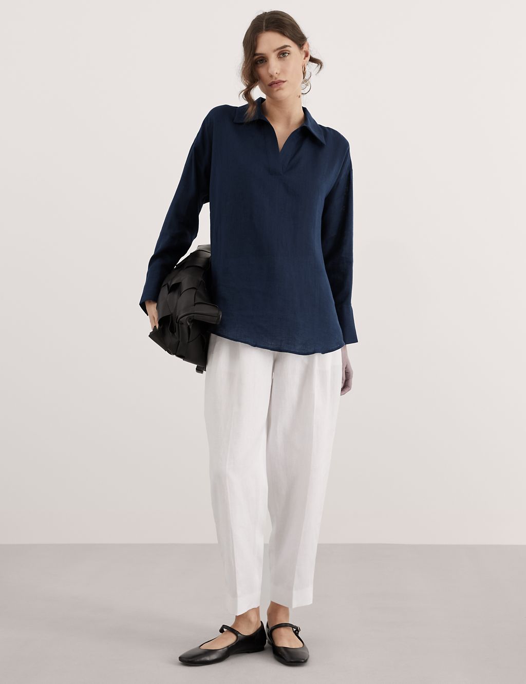 Pure Linen Collared Relaxed Shirt 2 of 6