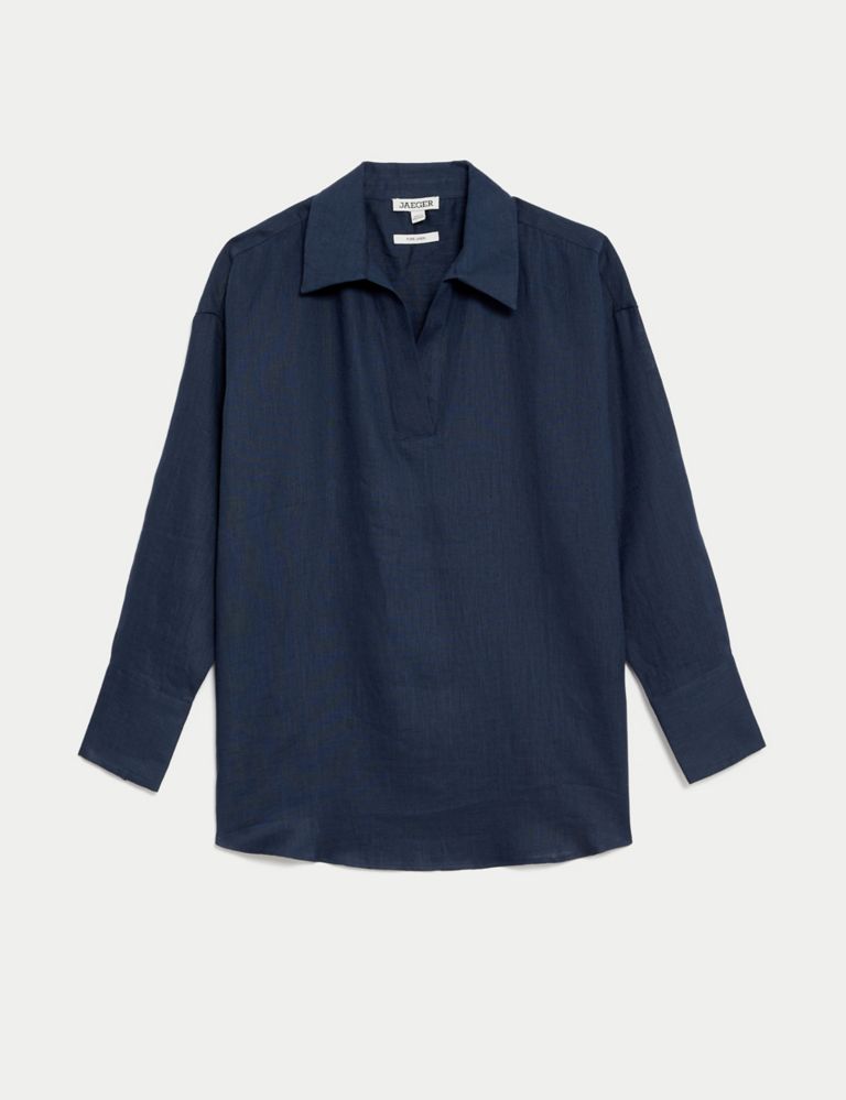 Pure Linen Collared Relaxed Shirt 2 of 6