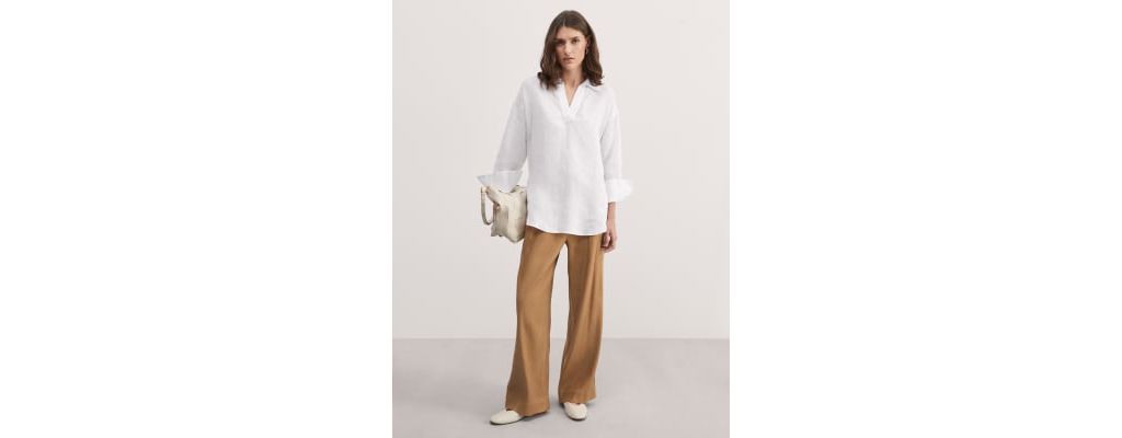 Pure Linen Collared Relaxed Shirt 4 of 6