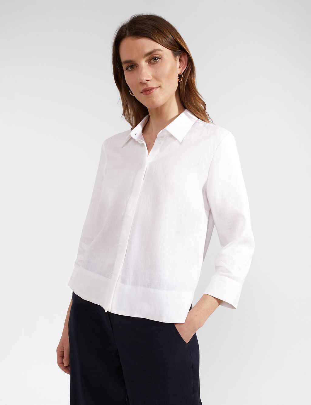 Pure Linen Collared Shirt 3 of 6