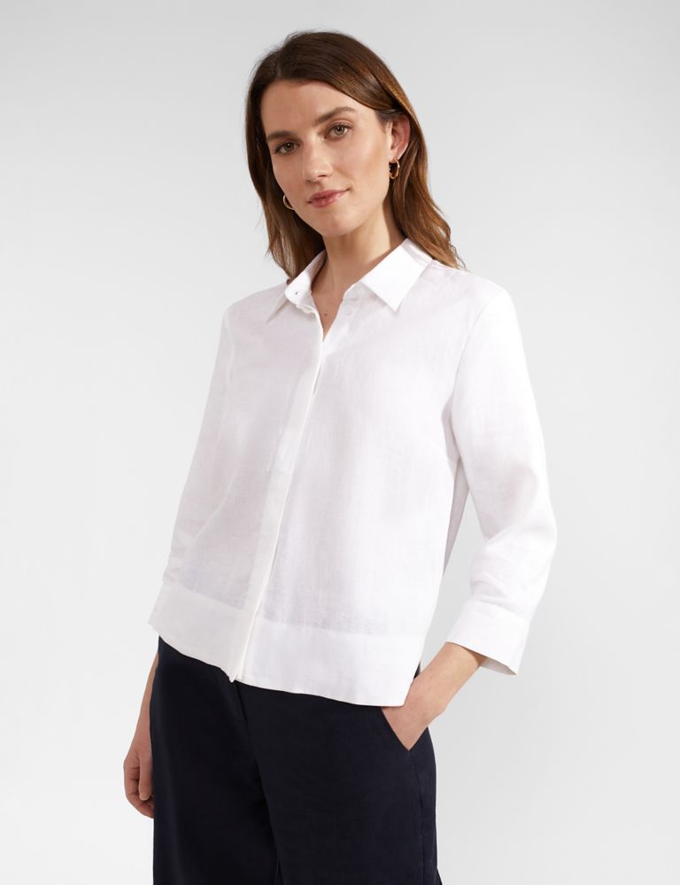 Pure Linen Collared Shirt 1 of 6
