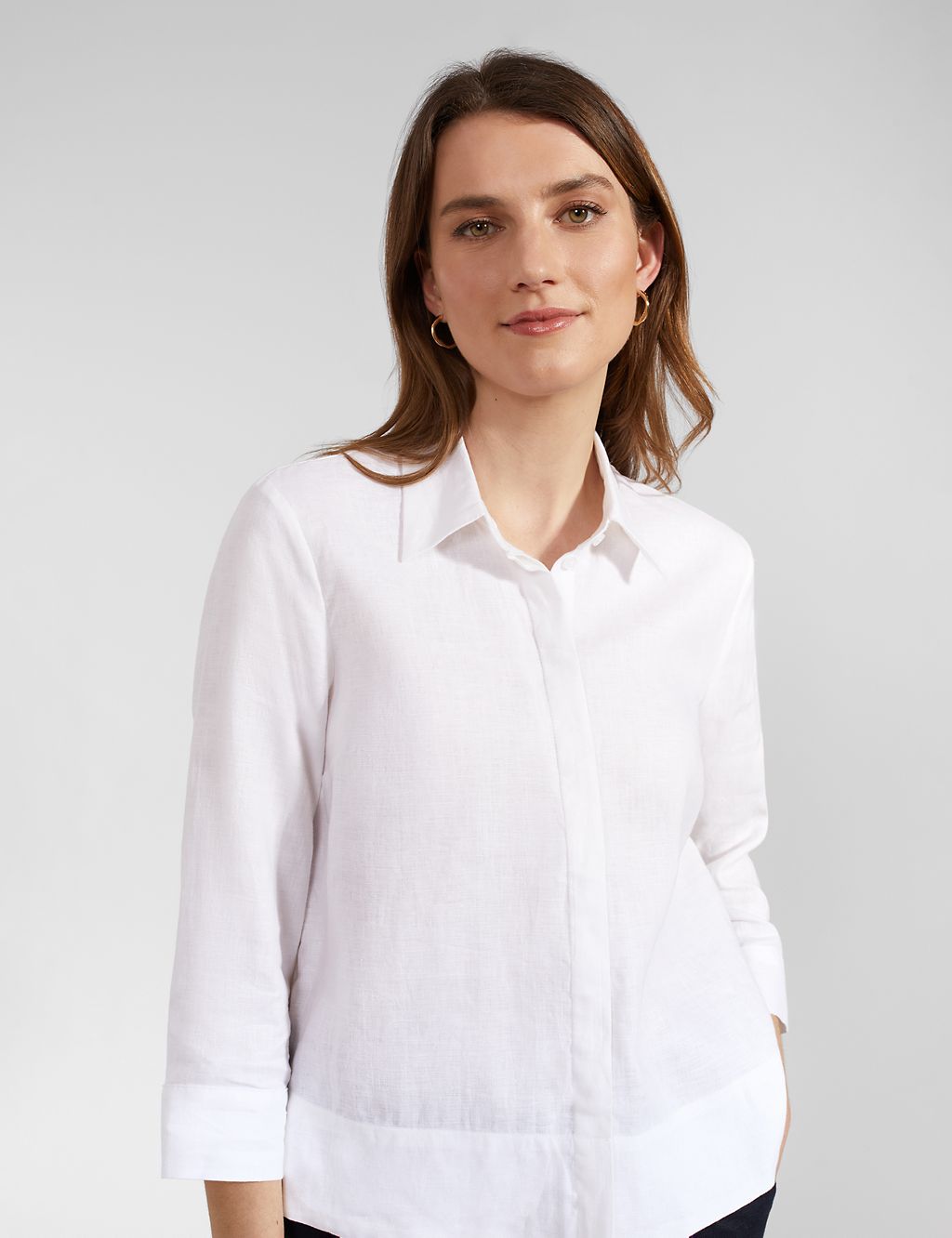 Pure Linen Collared Shirt 5 of 6
