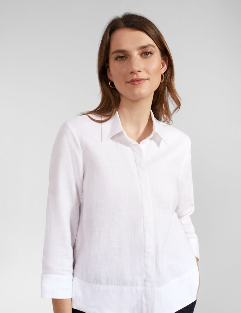 Pure Linen Collared Shirt 5 of 6