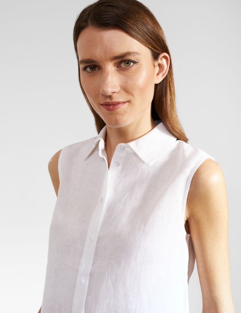 Pure Linen Collared Shirts 4 of 5