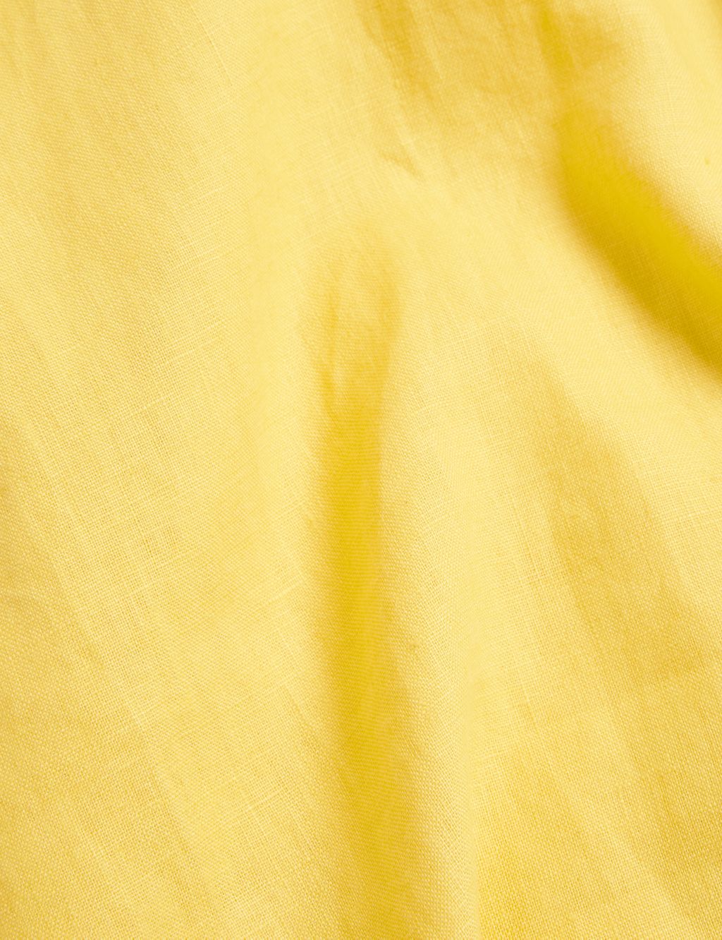 Pure Linen Collarless Midi Shirt Dress | JAEGER | M&S