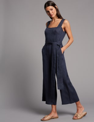 marks and spencer linen jumpsuit