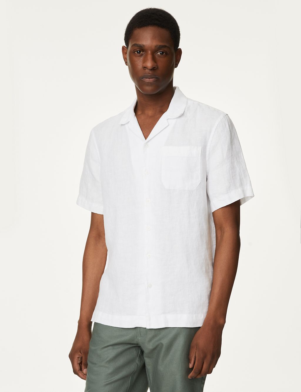 Pure Linen Cuban Collar Shirt 4 of 5