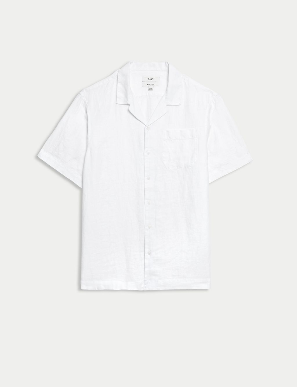 Pure Linen Cuban Collar Shirt 1 of 5
