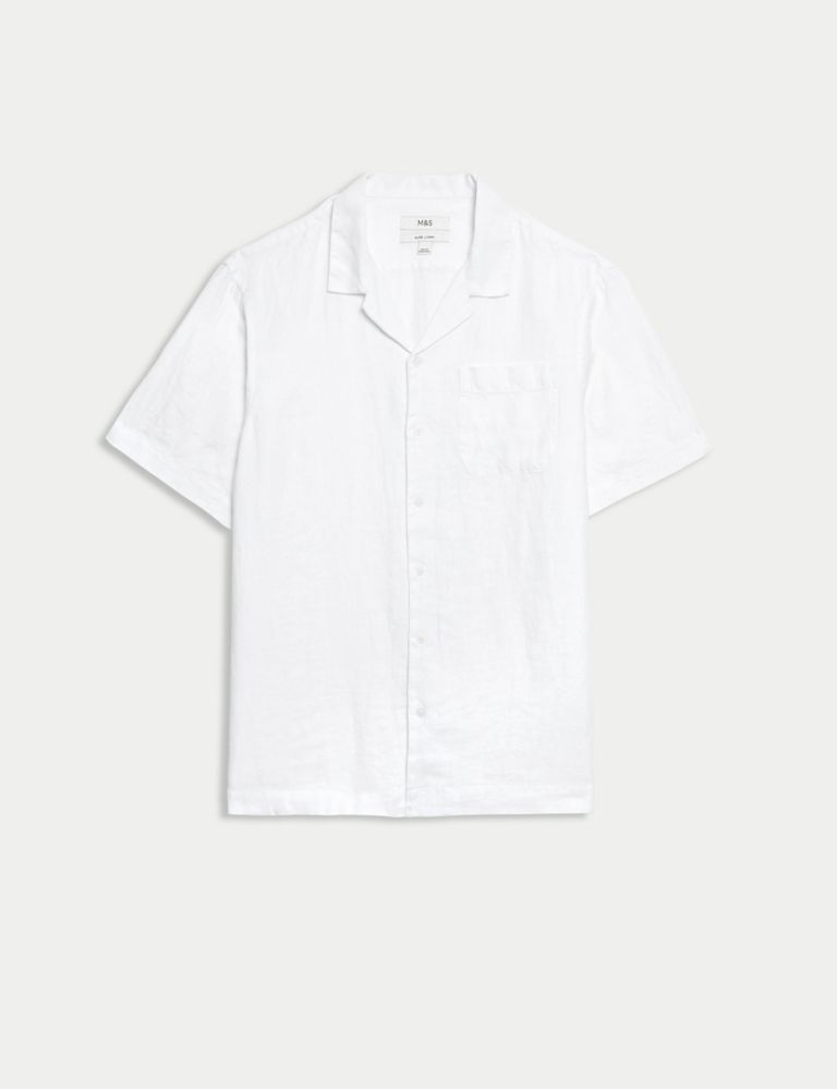 Pure Linen Cuban Collar Shirt 2 of 5
