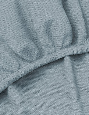 Pure Linen Deep Fitted Sheet Image 2 of 4
