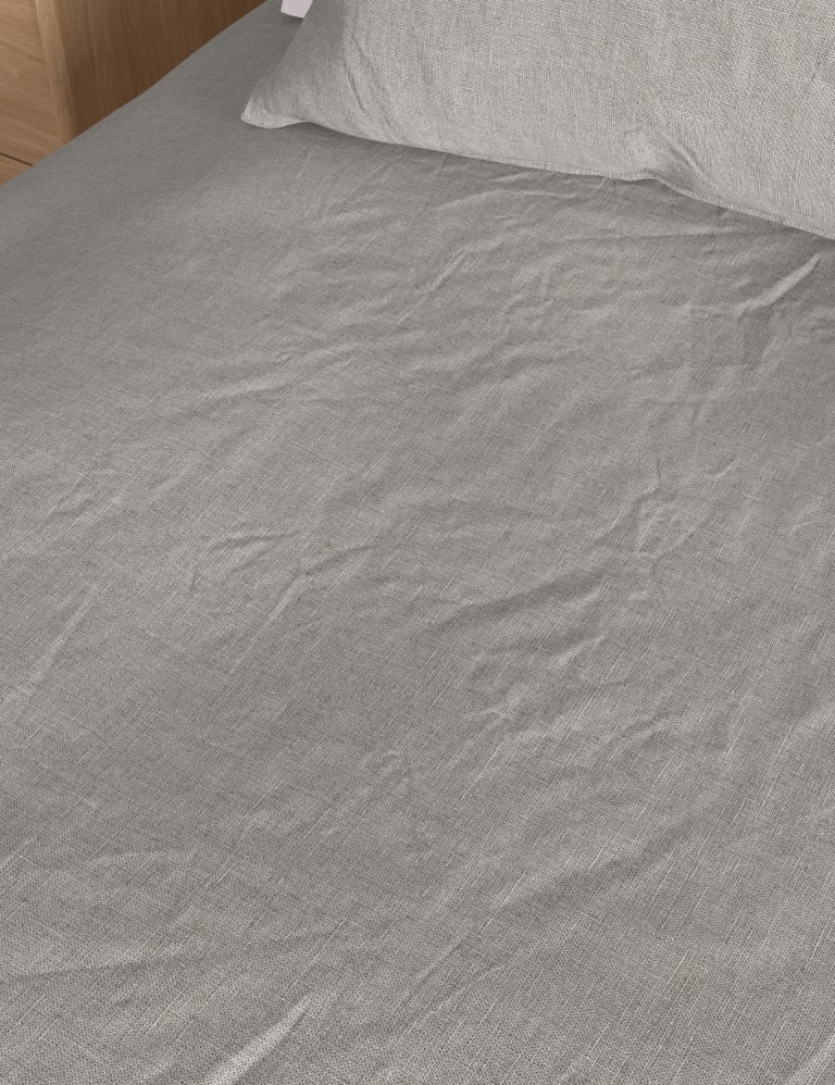 Pure Linen Deep Fitted Sheet 4 of 4