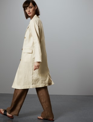 Linen 2025 longline blazer