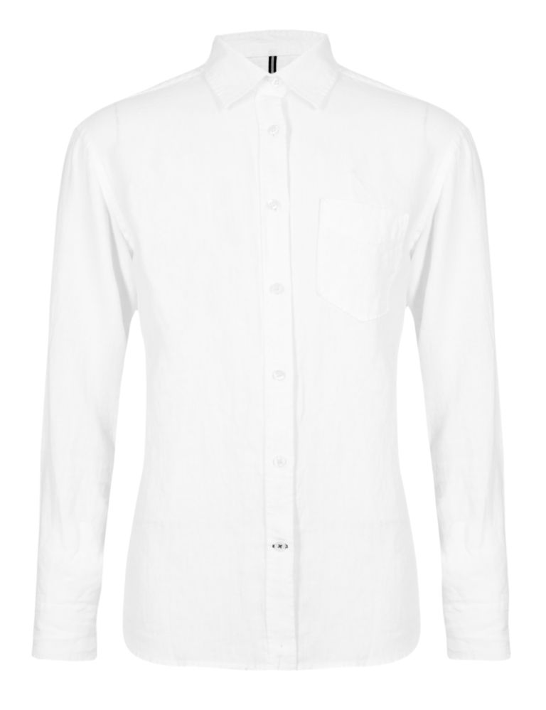 Pure Linen Easy to Iron Long Sleeve Shirt 2 of 4