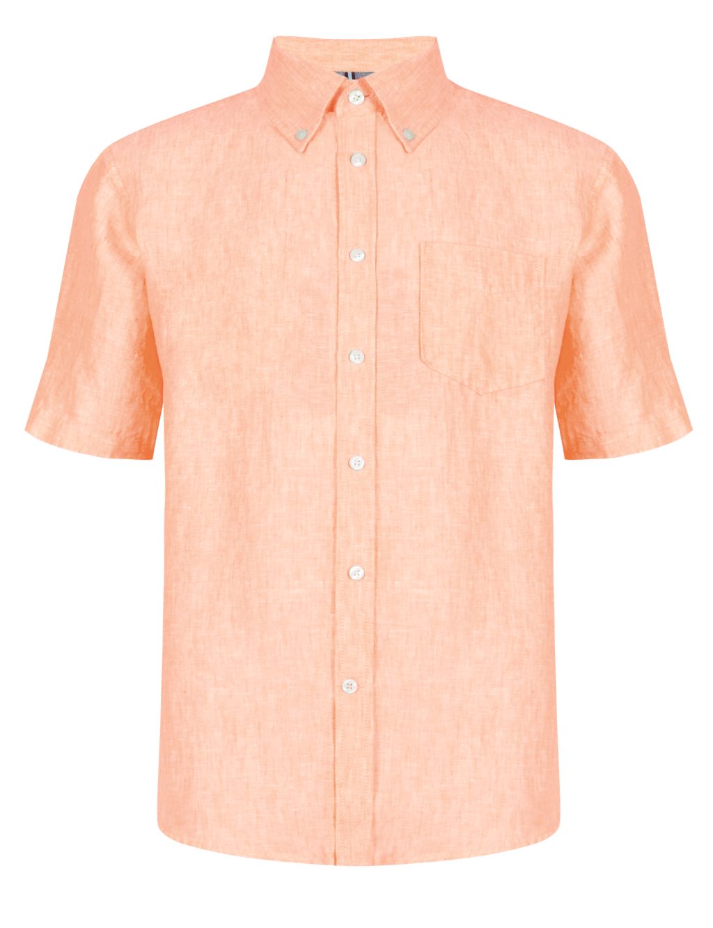 Pure Linen Easy to Iron Short Sleeve Shirt 1 of 4