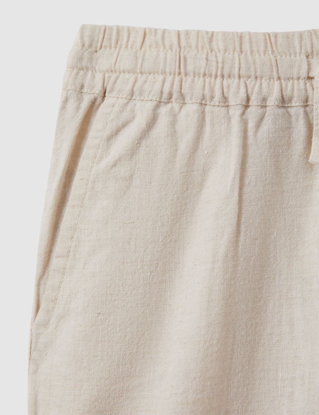 Pure Linen Elasticated Waist Trousers (3-14 Yrs) 4 of 4