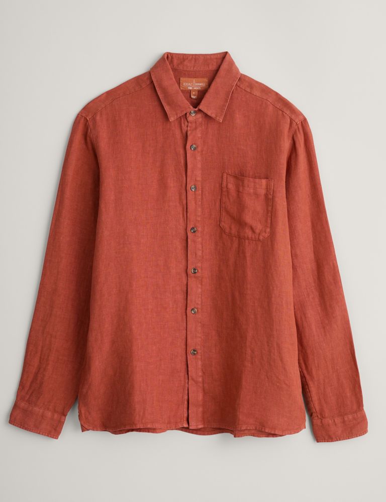 Pure Linen Flannel Shirt 2 of 5