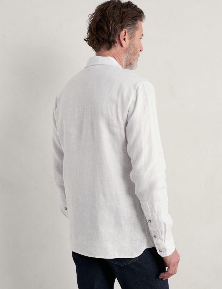 Pure Linen Flannel Shirt | Seasalt Cornwall | M&S