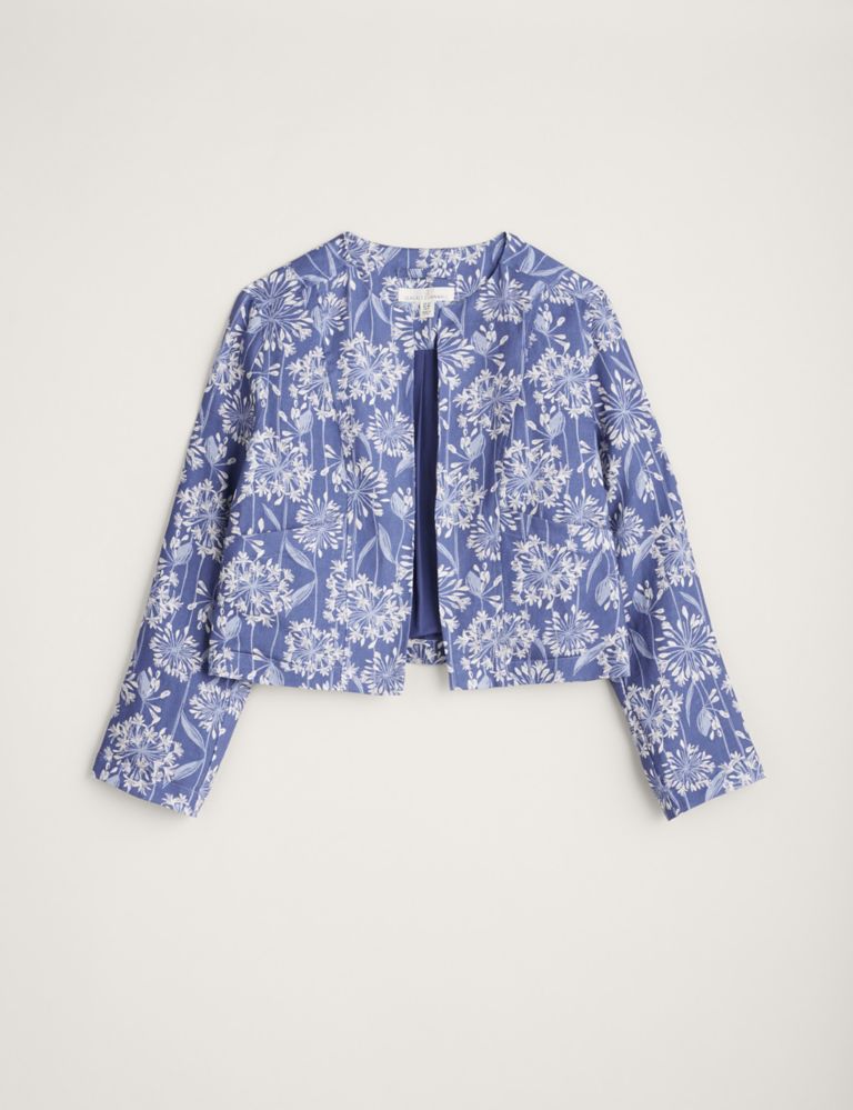 Pure Linen Floral Jacket 2 of 5