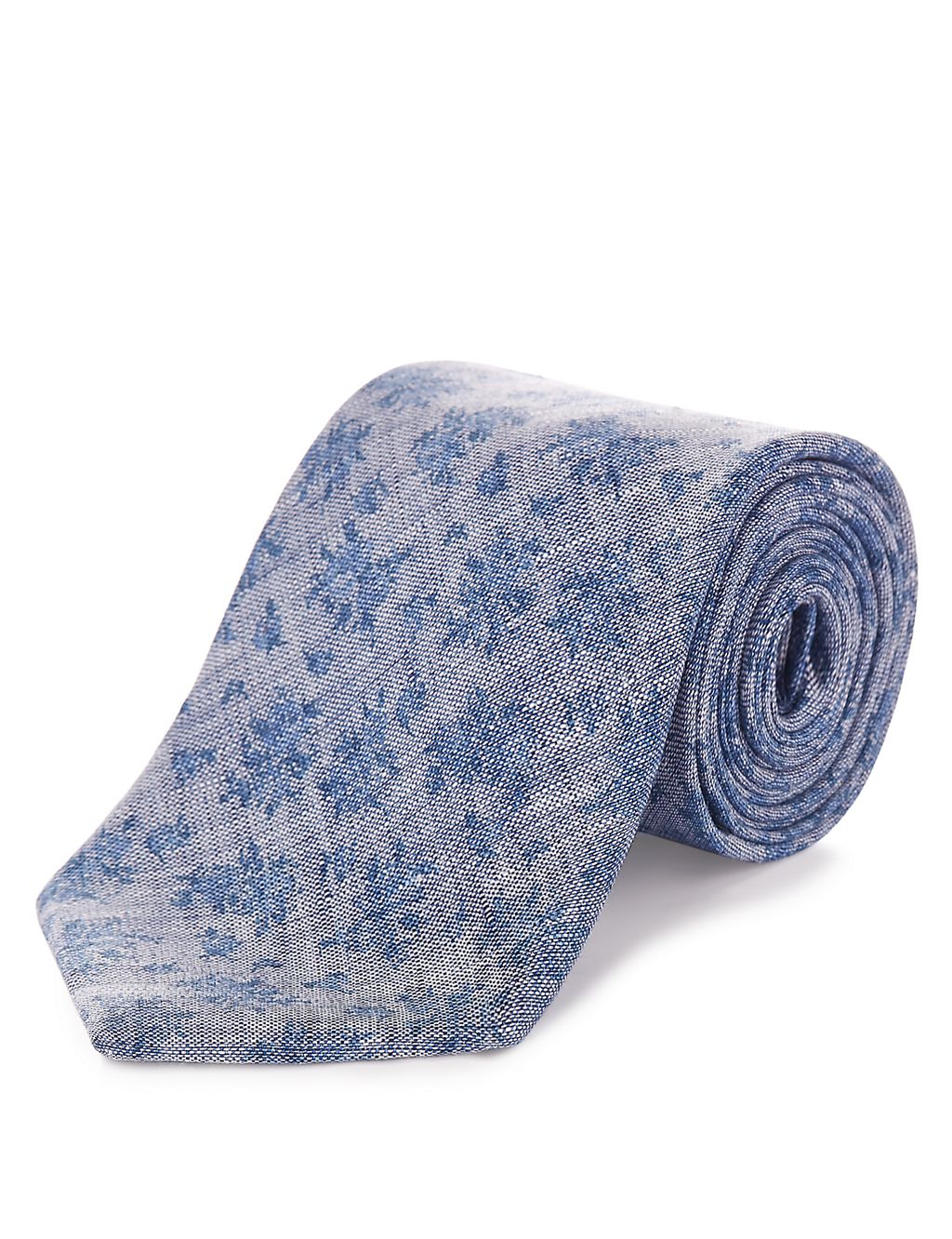 Pure Linen Floral Tie 1 of 1