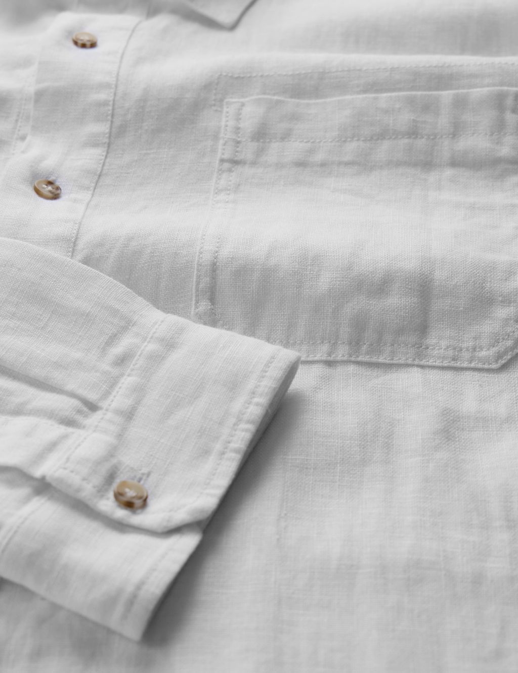 Pure Linen Garment Dyed Overshirt 5 of 5