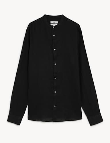 Pure Linen Grandad Shirt 2 of 4