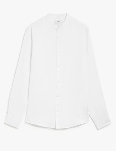 Pure Linen Grandad Shirt 2 of 4