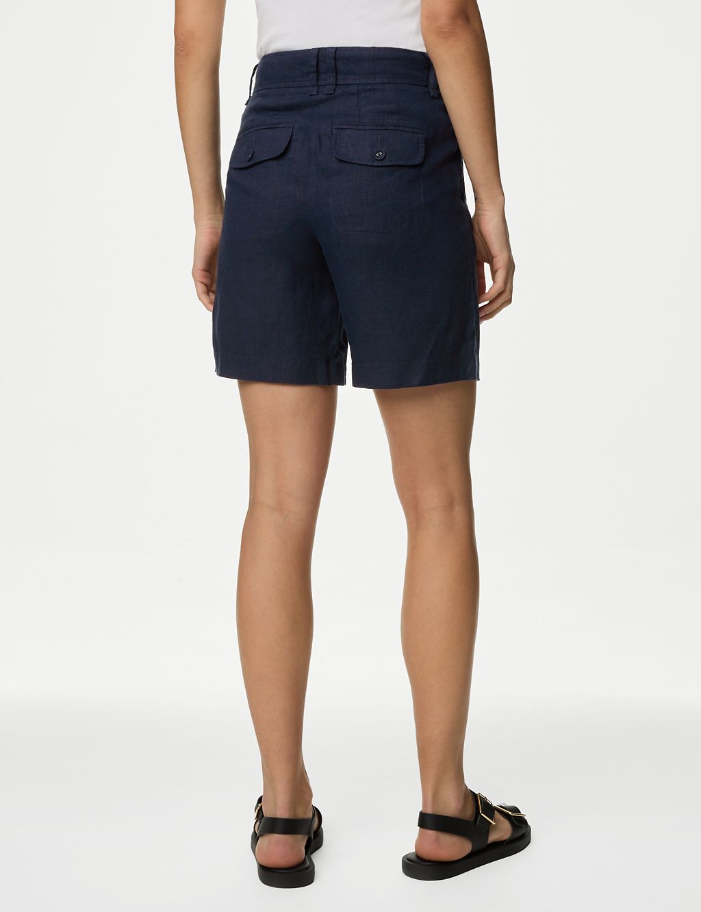 Pure Linen High Waisted Shorts 5 of 5