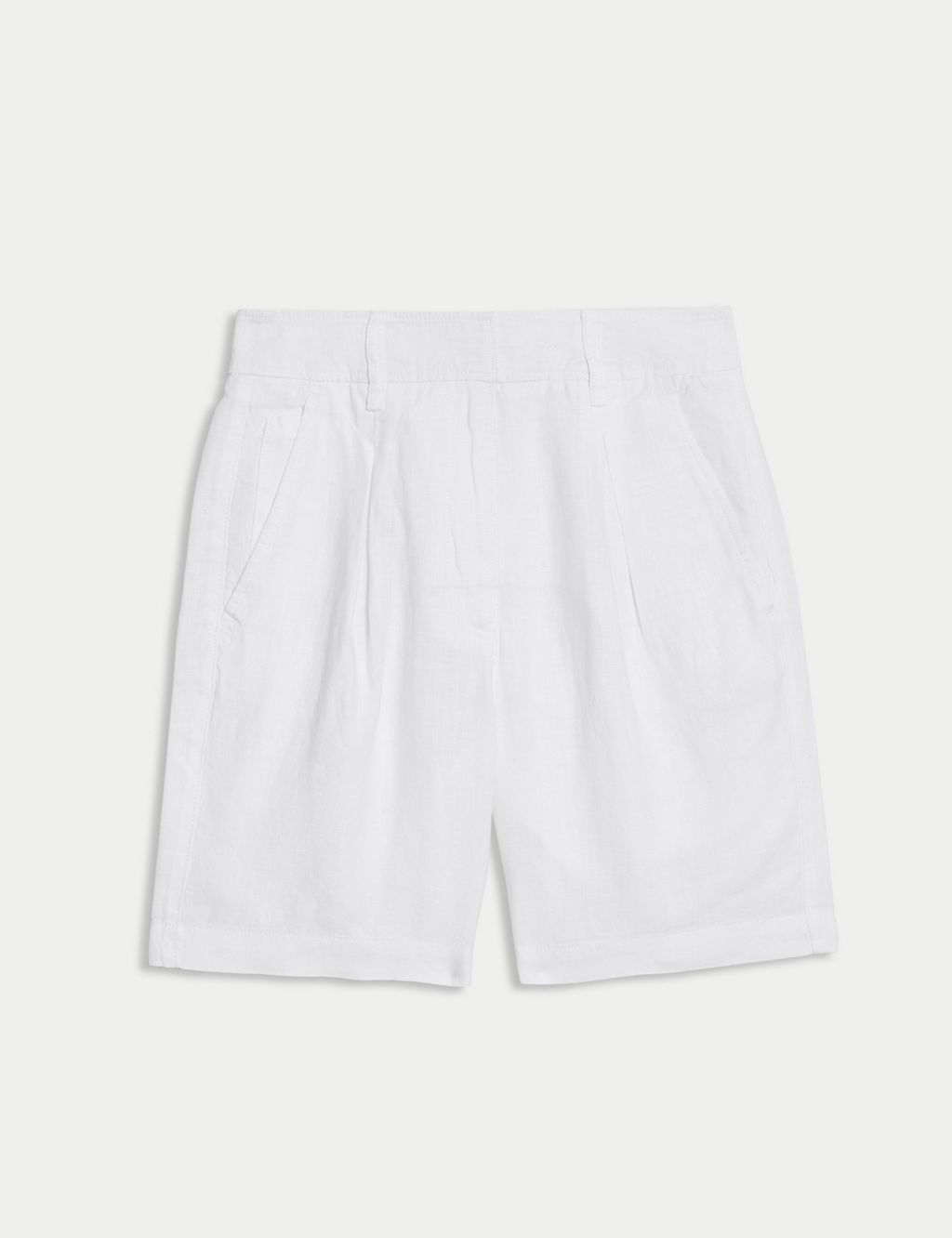 Pure Linen High Waisted Shorts 1 of 5