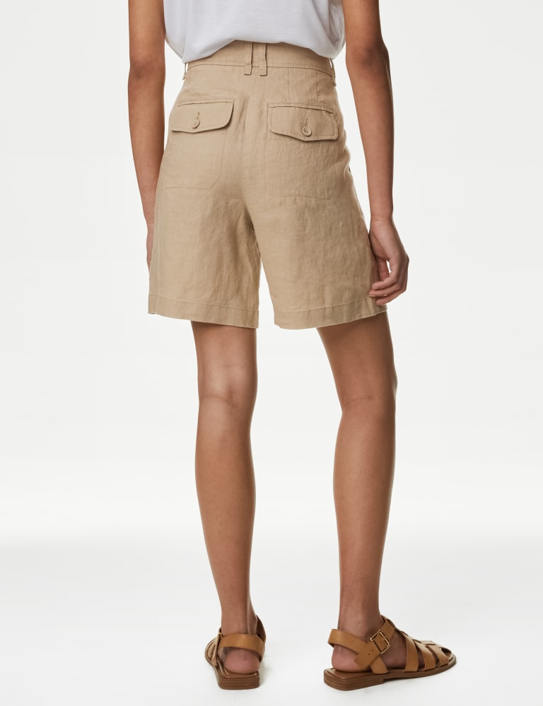 Pure Linen High Waisted Shorts 5 of 5