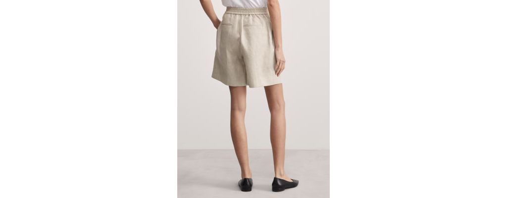 Pure Linen High Waisted Shorts 5 of 5