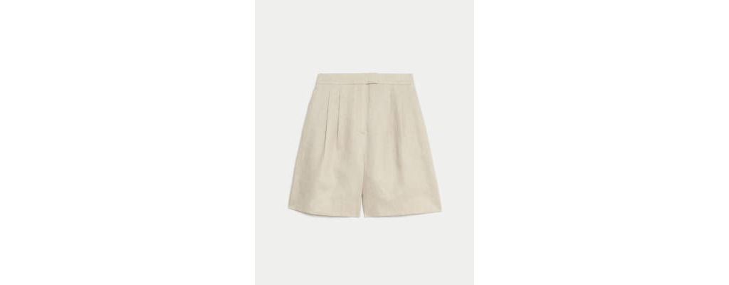 Pure Linen High Waisted Shorts 1 of 5