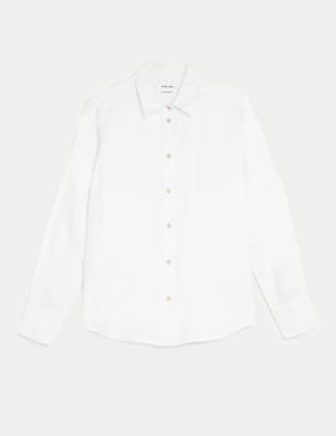Pure Linen Long Sleeve Shirt Image 2 of 6