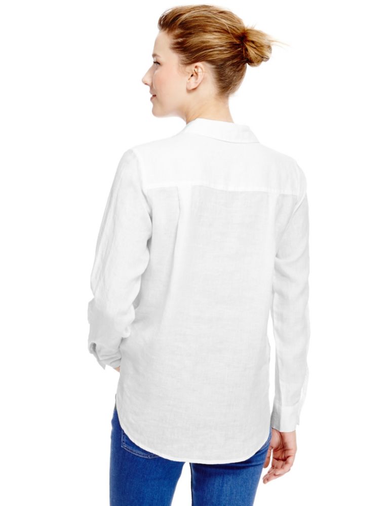 Pure Linen Long Sleeve Shirt 4 of 5