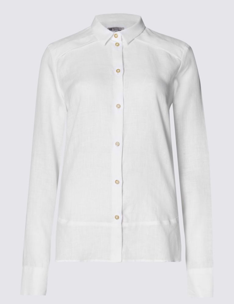 Pure Linen Long Sleeve Shirt 2 of 3