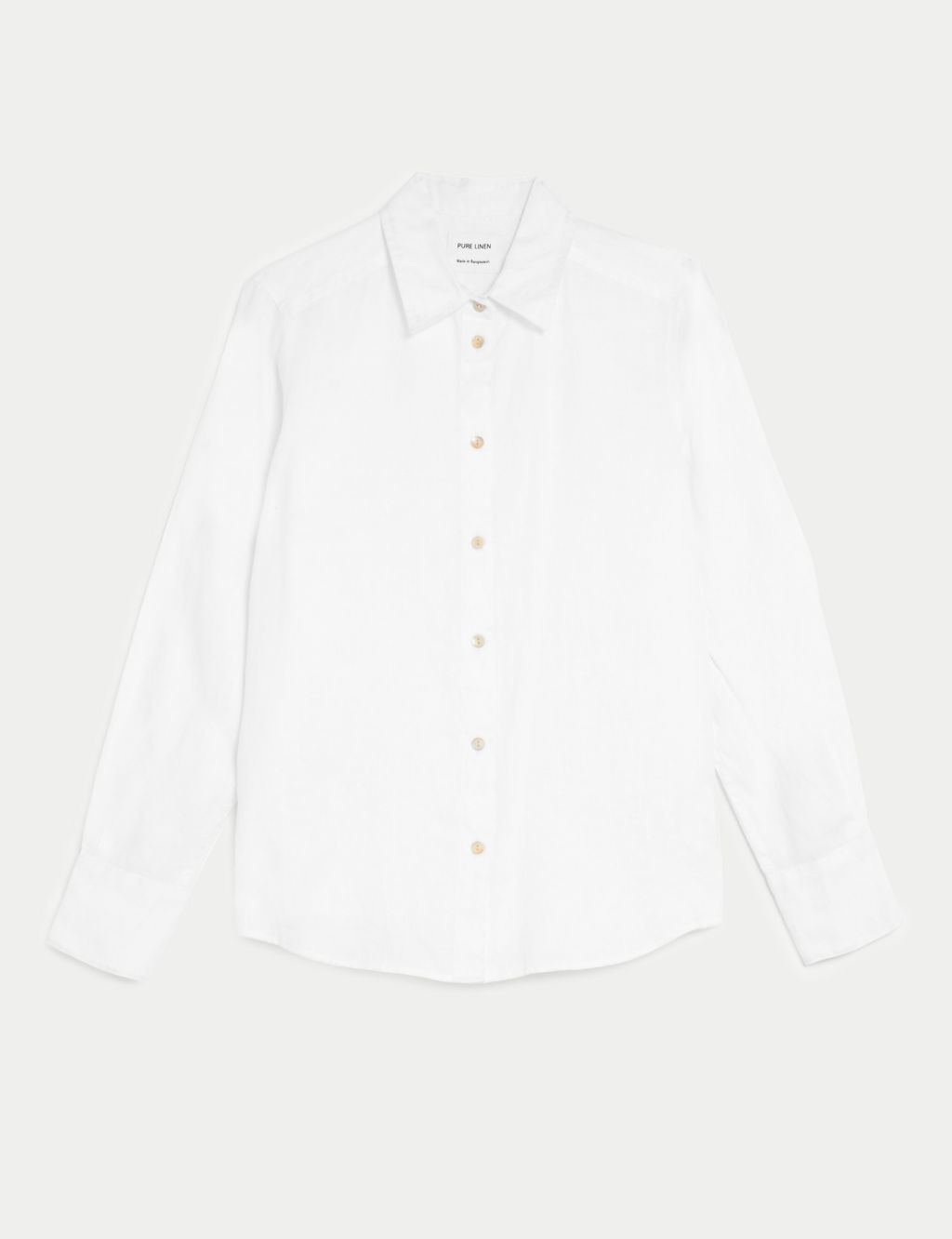 Pure Linen Long Sleeve Shirt | M&S Collection | M&S