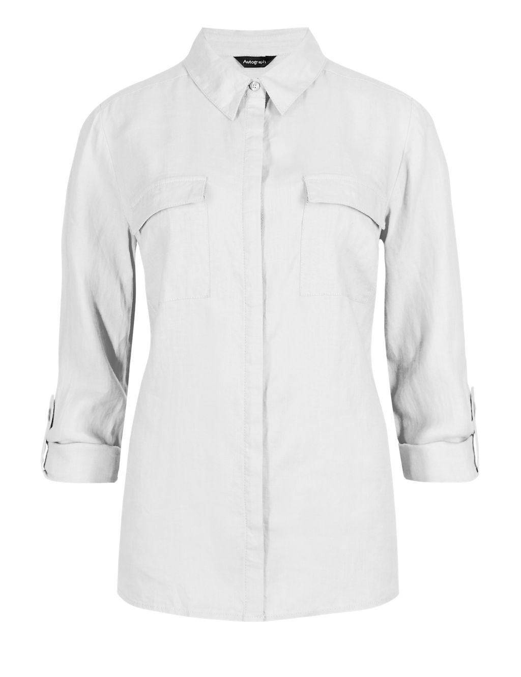 Pure Linen Long Sleeve Shirt 1 of 4