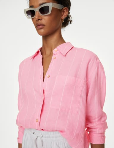 Pure Linen Oversized Shirt 4 of 5