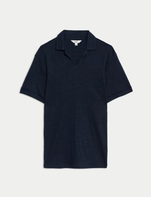 Pure Linen Polo Shirt Image 2 of 5